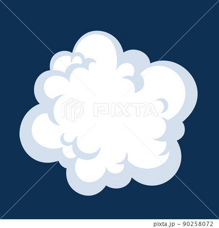 Comic cartoon smoke or cloud, vector speed motion effects 90258072