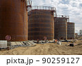 building a large fuel tanks. High quality photo 90259127