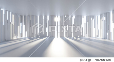 white futuristic minimalistic studio interior with bright back lighting 3d render illustration white futuristic minimalistic studio interior with bright back lighting 3d render illustration 90260486
