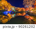 桜山公園のライトアップ風景 90261202