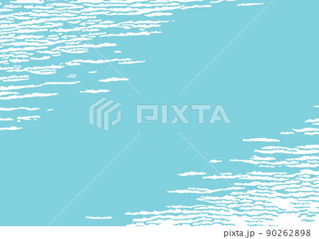 北斎風の雲イメージ 北斎風の雲イメージ 90262898