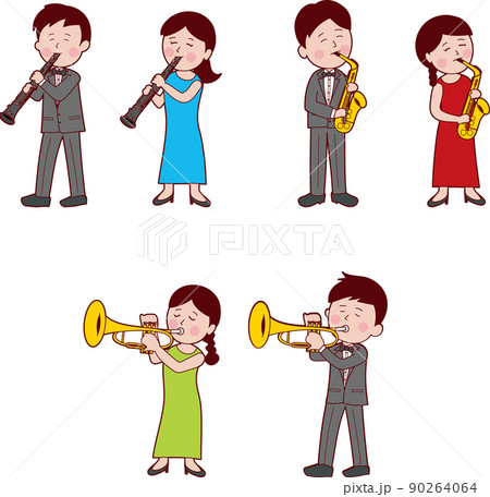 音楽演奏(アルトサックスとクラリネットとトランペット)) 音楽演奏(アルトサックスとクラリネットとトランペット)) 90264064
