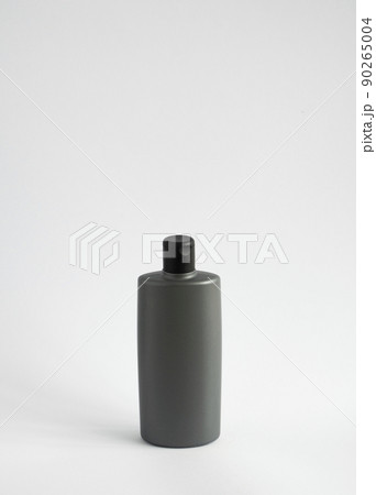 Black shampoo packaging mockup. Vertical empty plastic cosmetic package for man, isolated on white background. Container of conditioner, hair rinse. Black shampoo packaging mockup. Vertical empty plastic cosmetic package for man, isolated on white background. Container of conditioner, hair rinse. 90265004