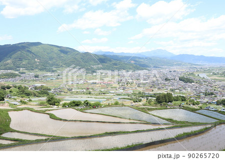 姨捨棚田（長野県千曲市八幡） 90265720