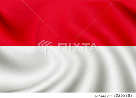 インドネシア　 国　旗　アイコン 90265888