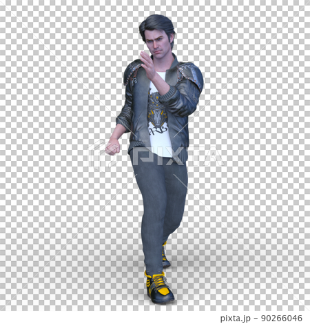ジャンパーを着た男性 90266046
