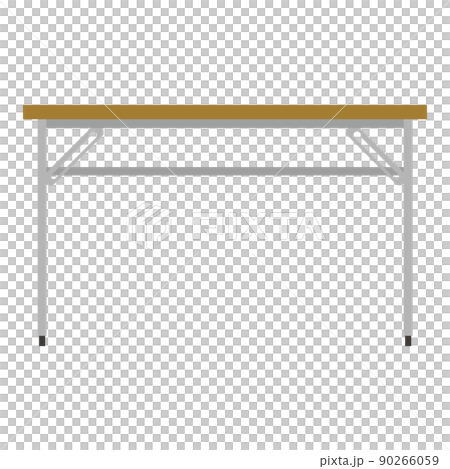 Illustration of a long desk Illustration of a long desk 90266059