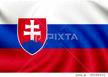 スロバキア　 国　旗　アイコン 90266342