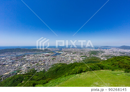 皿倉山からの眺望　北九州市八幡東区 90268145