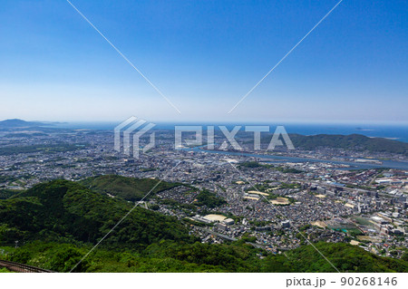 皿倉山からの眺望　北九州市八幡東区 90268146