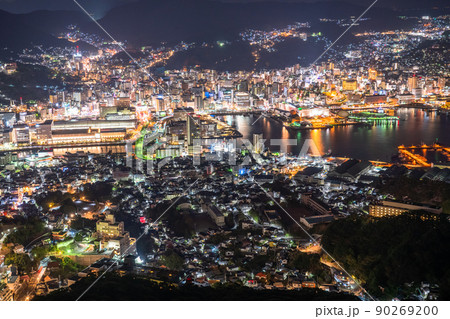 《長崎県》稲佐山の夜景・日本三大夜景 《長崎県》稲佐山の夜景・日本三大夜景 90269200