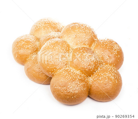 Bread isolated. Large loaf of bread isolated Bread isolated. Large loaf of bread isolated 90269354