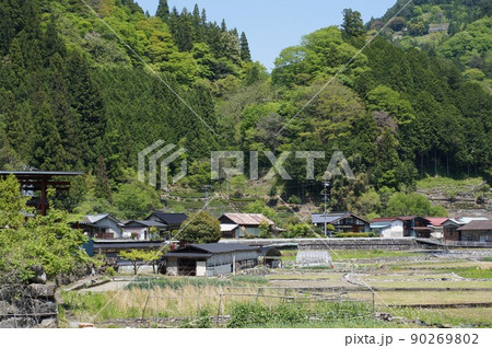 南信州遠山郷の風景(南信濃木沢地区) 南信州遠山郷の風景(南信濃木沢地区) 90269802