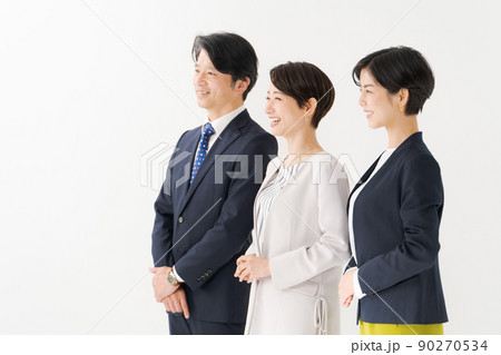 働く人々 白背景 働く人々 白背景 90270534