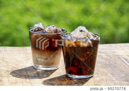 アイスコーヒー　カフェラテ　カフェオレ 90270778