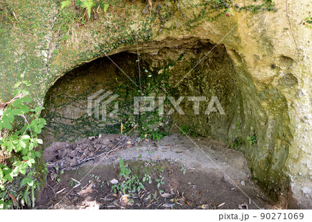 鹿児島市城山の西郷隆盛洞窟 鹿児島市城山の西郷隆盛洞窟 90271069