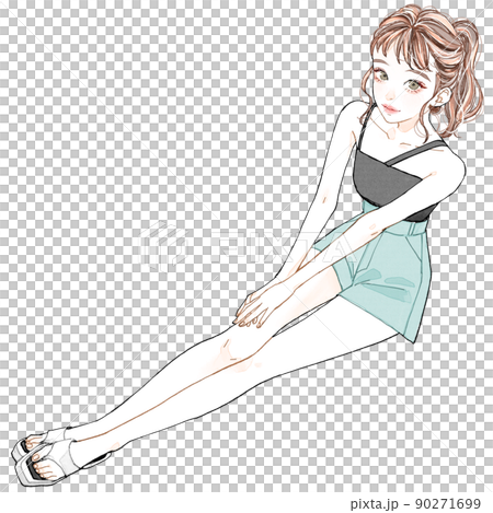 脚が綺麗な女性 脚が綺麗な女性 90271699