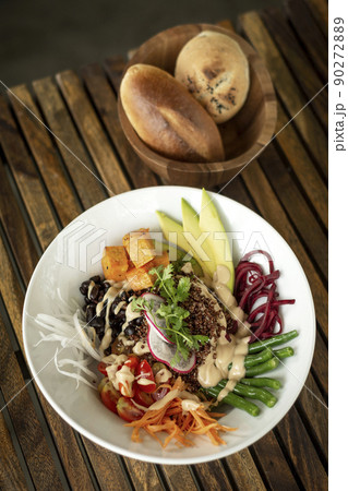 buddha bowl of fresh mixed vegetarian healthy food buddha bowl of fresh mixed vegetarian healthy food 90272889