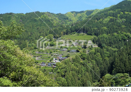 中井侍の斜面集落【長野県天龍村】 中井侍の斜面集落【長野県天龍村】 90273928