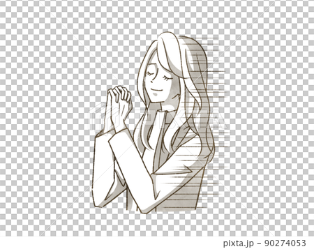 Woman in a state of nothingness 90274053