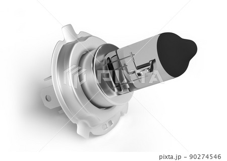 Halogen car light bulb isolated on white background Halogen car light bulb isolated on white background 90274546