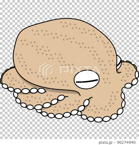 擬態しているタコのイラスト(アウトラインあり) 擬態しているタコのイラスト(アウトラインあり) 90274940