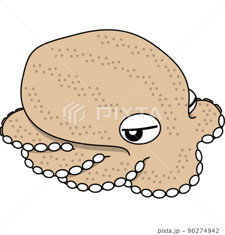 擬態しているタコのイラスト(アウトラインあり) 擬態しているタコのイラスト(アウトラインあり) 90274942