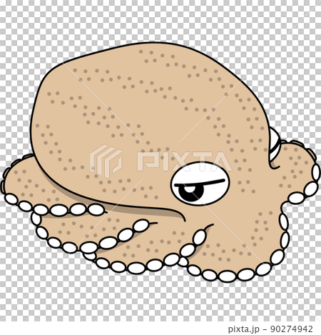 擬態しているタコのイラスト(アウトラインあり) 擬態しているタコのイラスト(アウトラインあり) 90274942