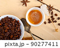 espresso coffee with sugar and spice 90277411