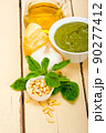 Italian basil pesto sauce ingredients 90277412