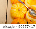 fresh yellow pumpkin 90277417