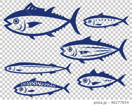 魚のイラストセット 90277654