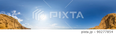 sky part of panorama with clouds, without ground, for easy use in 3D graphics and panorama for composites in aerial and ground spherical panoramas as a sky dome. sky part of panorama with clouds, without ground, for easy use in 3D graphics and panorama for composites in aerial and ground spherical panoramas as a sky dome. 90277854