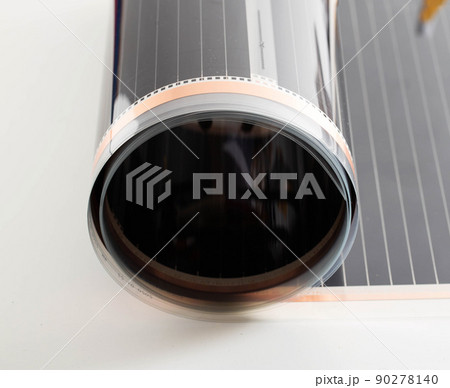 Infrared film for underfloor heating. Modern energy-saving electric underfloor heating. Infrared film for underfloor heating. Modern energy-saving electric underfloor heating. 90278140