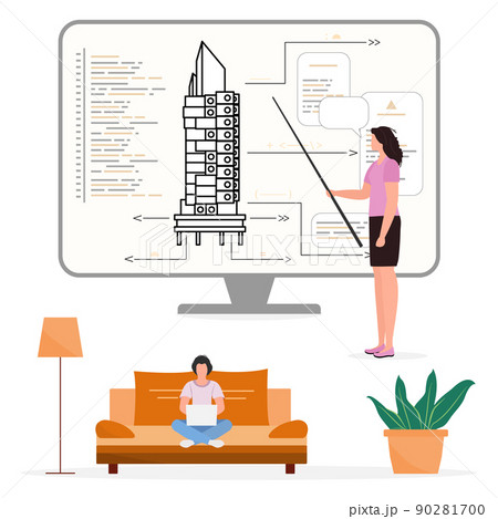 People Construction Building Online Education People Construction Building Online Education 90281700