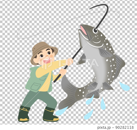 魚釣り 90282118