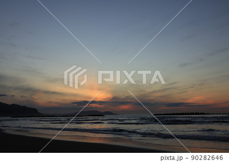 夕日の光芒 夕日の光芒 90282646