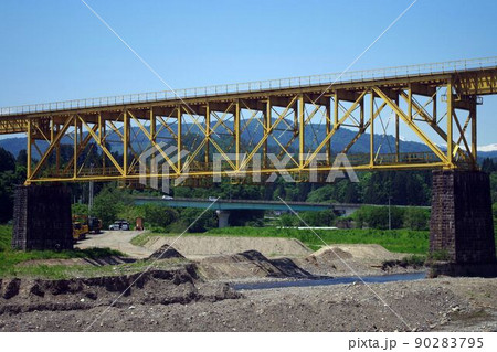 福島県山都町・磐越西線一ノ戸川橋梁 90283795