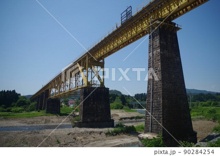 福島県喜多方市山都町 磐越西線・一ノ戸川橋梁 福島県喜多方市山都町 磐越西線・一ノ戸川橋梁 90284254