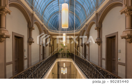 Brussels city center, Brussels Capital Region - Belgium - The eclectic decorated interior of the museum of the National Bank of Belgium Brussels city center, Brussels Capital Region - Belgium - The eclectic decorated interior of the museum of the National Bank of Belgium 90285440