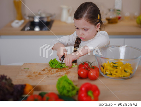 Young Girl Vlogger Making Social Media Video About Cooking For Internet At Home Young Girl Vlogger Making Social Media Video About Cooking For Internet At Home 90285842