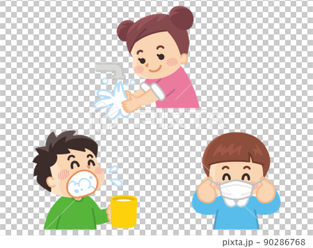 洗手漱口口罩傳染病對策 90286768