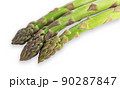 Vegetarian fresh green asparagus. vegetable isolated on white. 90287847