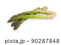 Vegetarian fresh green asparagus. vegetable isolated on white background 90287848