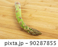 Vegetarian fresh green asparagus. vegetable on wood 90287855