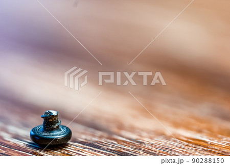 bolt head turned over to show sheared threading after stress failure bolt head turned over to show sheared threading after stress failure 90288150