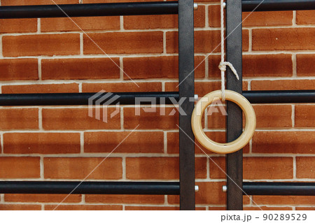 Sports equipment - gymnastic ring and Swedish wall Sports equipment - gymnastic ring and Swedish wall 90289529