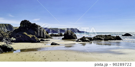 Welsh beach - Marloes Sands, Wales, UK 90289722