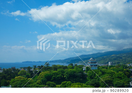 小田原城と青空 小田原城と青空 90289920