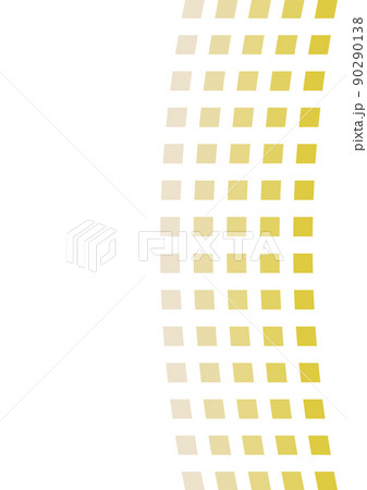 縦ラインカーブの背景　（背景素材）　黄色 90290138